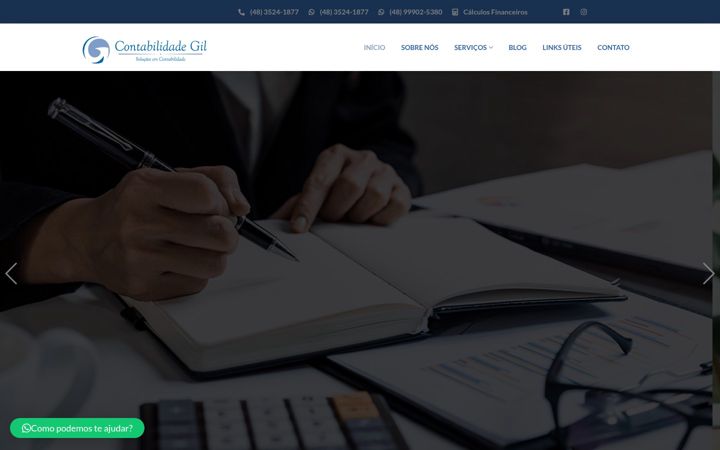 Screenshot του contabilidadegil.com.br