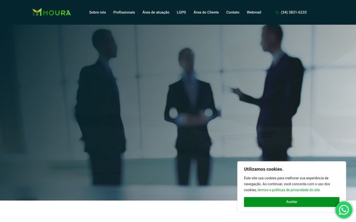 Screenshot of contabilidademoura.com.br