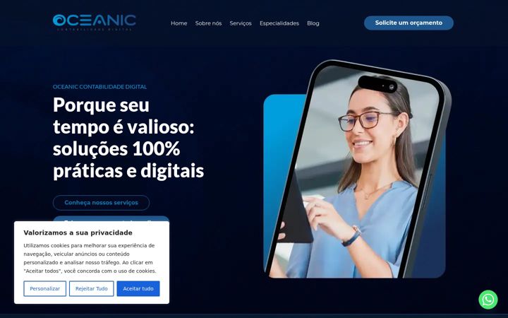 Screenshot of contabilidadeoceanic.com.br