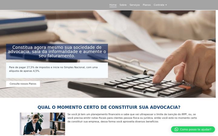 Screenshot of contabilidadeparaadvogados.com.br