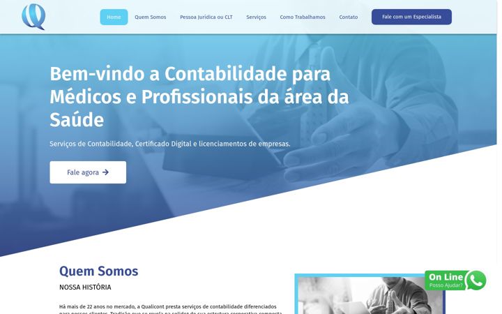 Screenshot of contabilidadeparamedicos.med.br