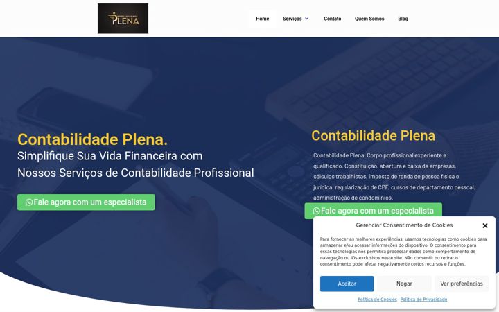Screenshot του contabilidadeplenabr.com.br