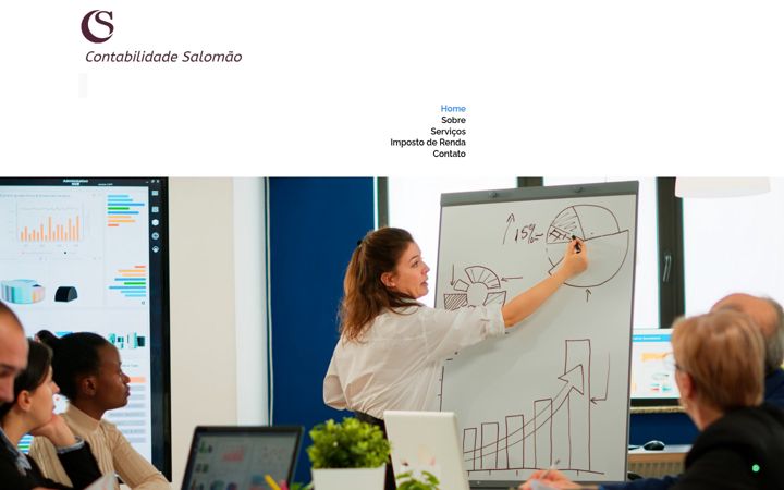 Screenshot of contabilidadesalomao.com.br