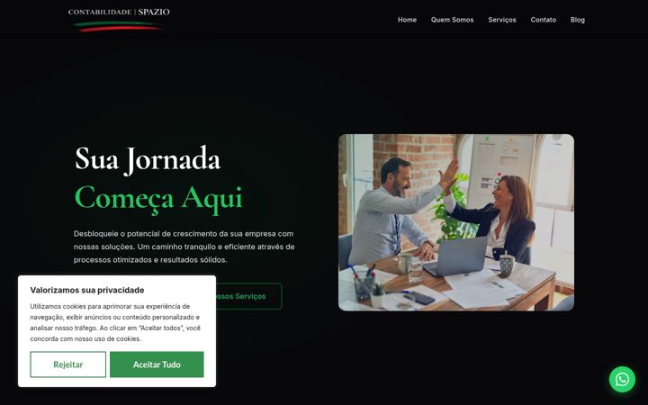 Screenshot of contabilidadespazio.com.br
