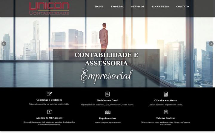 Screenshot του contabilidadeunicon.com.br
