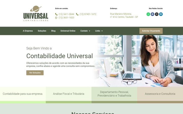 Screenshot του contabilidadeuniversal.cnt.br
