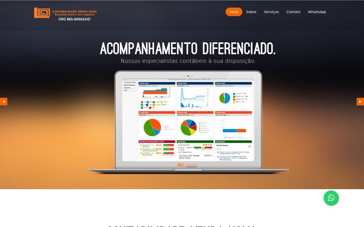 Screenshot of contabilidadevendanova.com.br