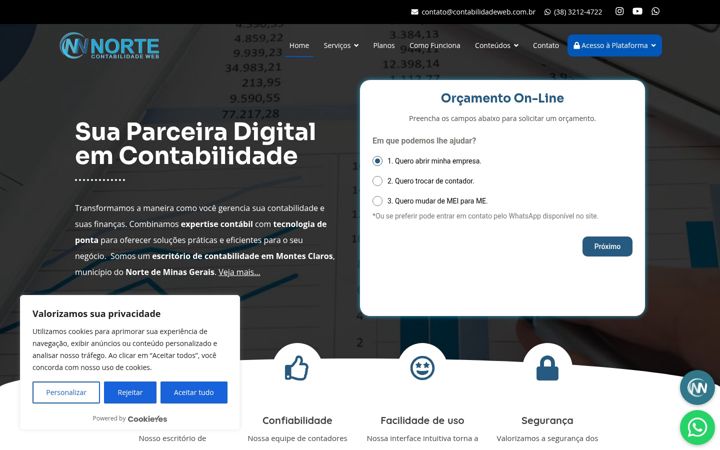 Screenshot van contabilidadeweb.com.br
