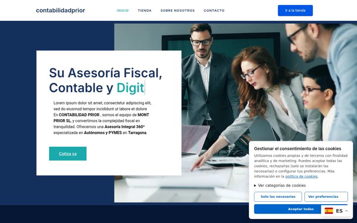 Screenshot of contabilidadprior.com