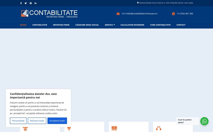 Screenshot of contabilitate-timisoara.ro