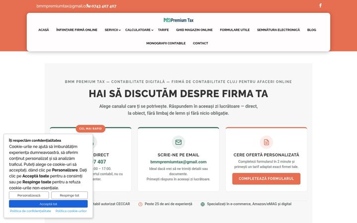 Screenshot of contabilitatedigitala.ro