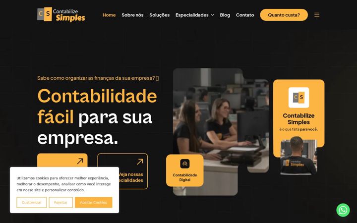 Screenshot of contabilizesimples.com.br