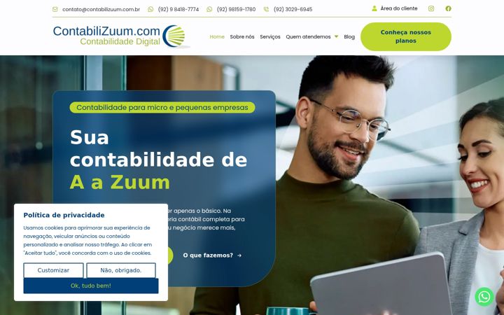 Screenshot of contabilizuum.com