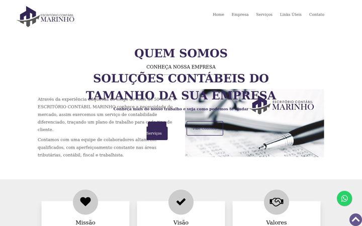 Screenshot van contabilmarinho.com.br