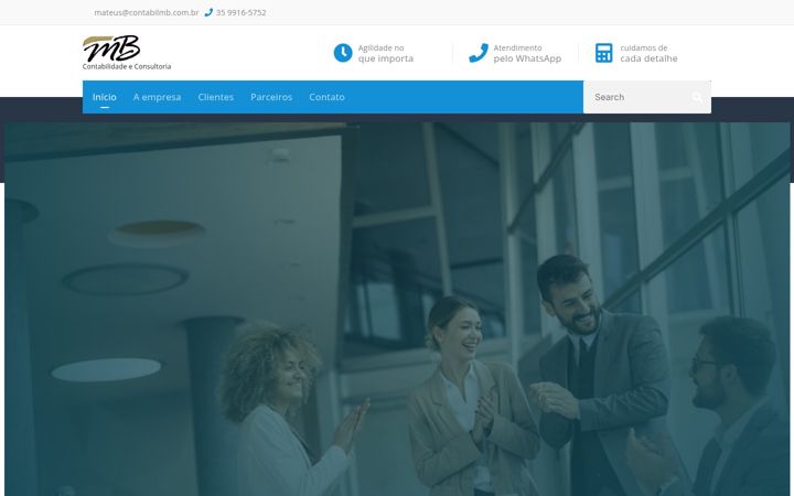 Screenshot of contabilmb.com.br