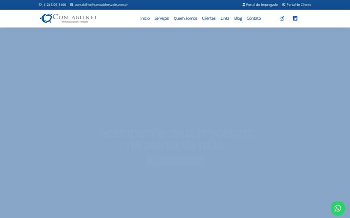 Screenshot of contabilnetvale.com.br
