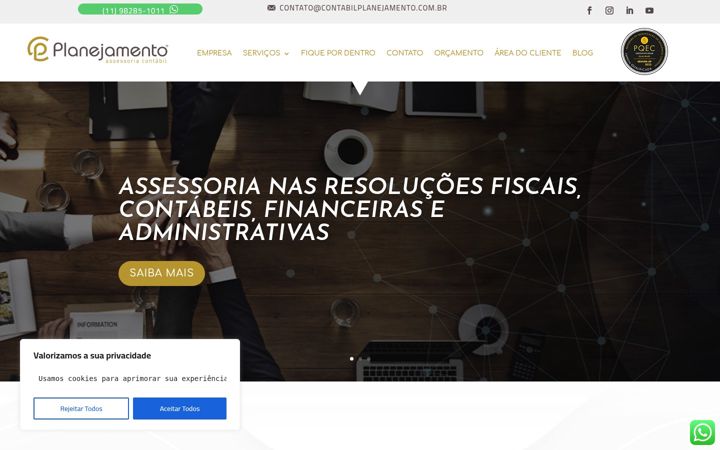 Screenshot of contabilplanejamento.com.br