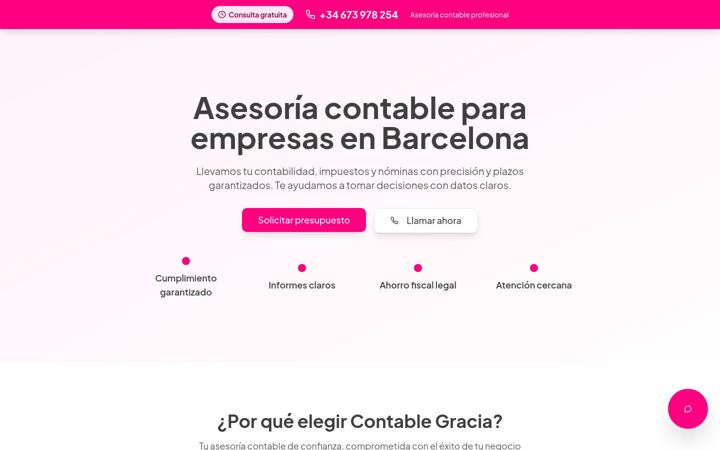 Screenshot of contablegracia.com