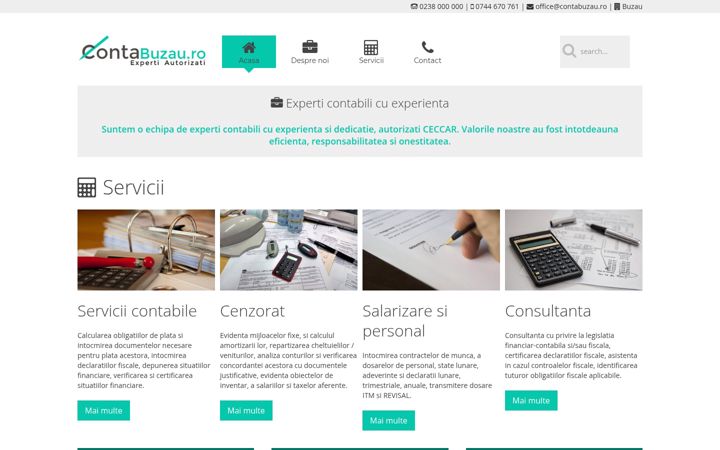 Screenshot of contabuzau.ro