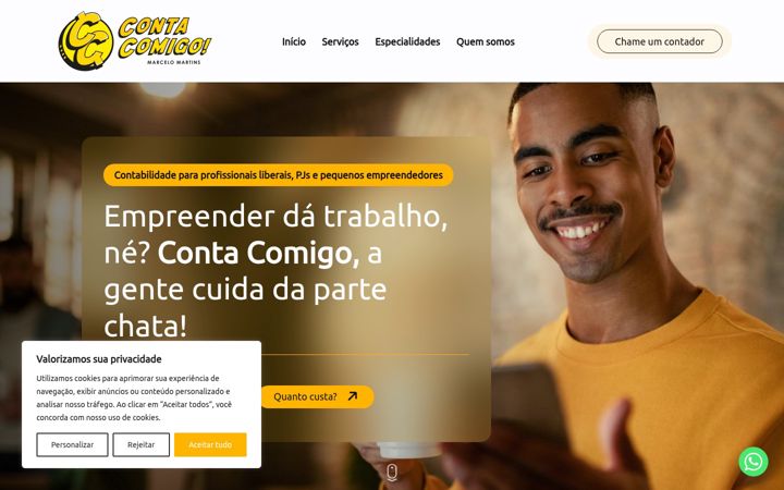Screenshot van contacomigo.adm.br