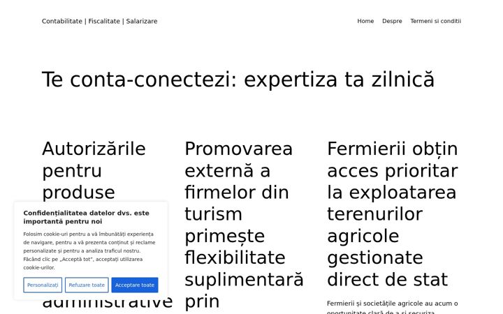 Screenshot of contaconect.ro