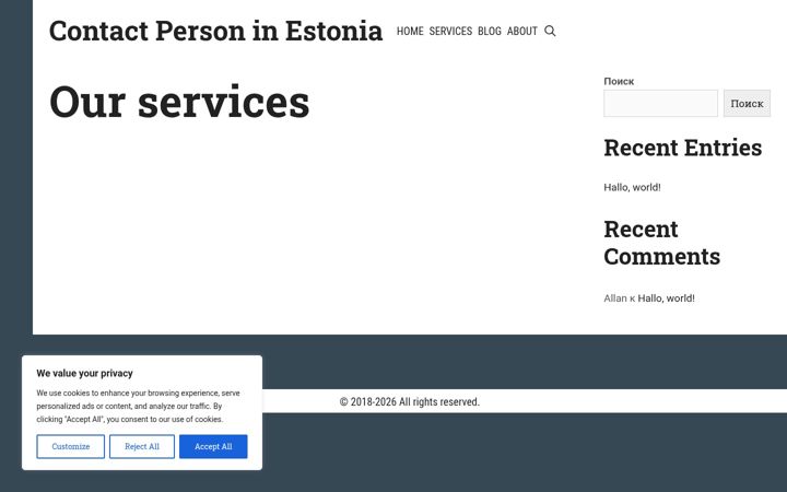 Screenshot of contact-person-in-estonia.ee