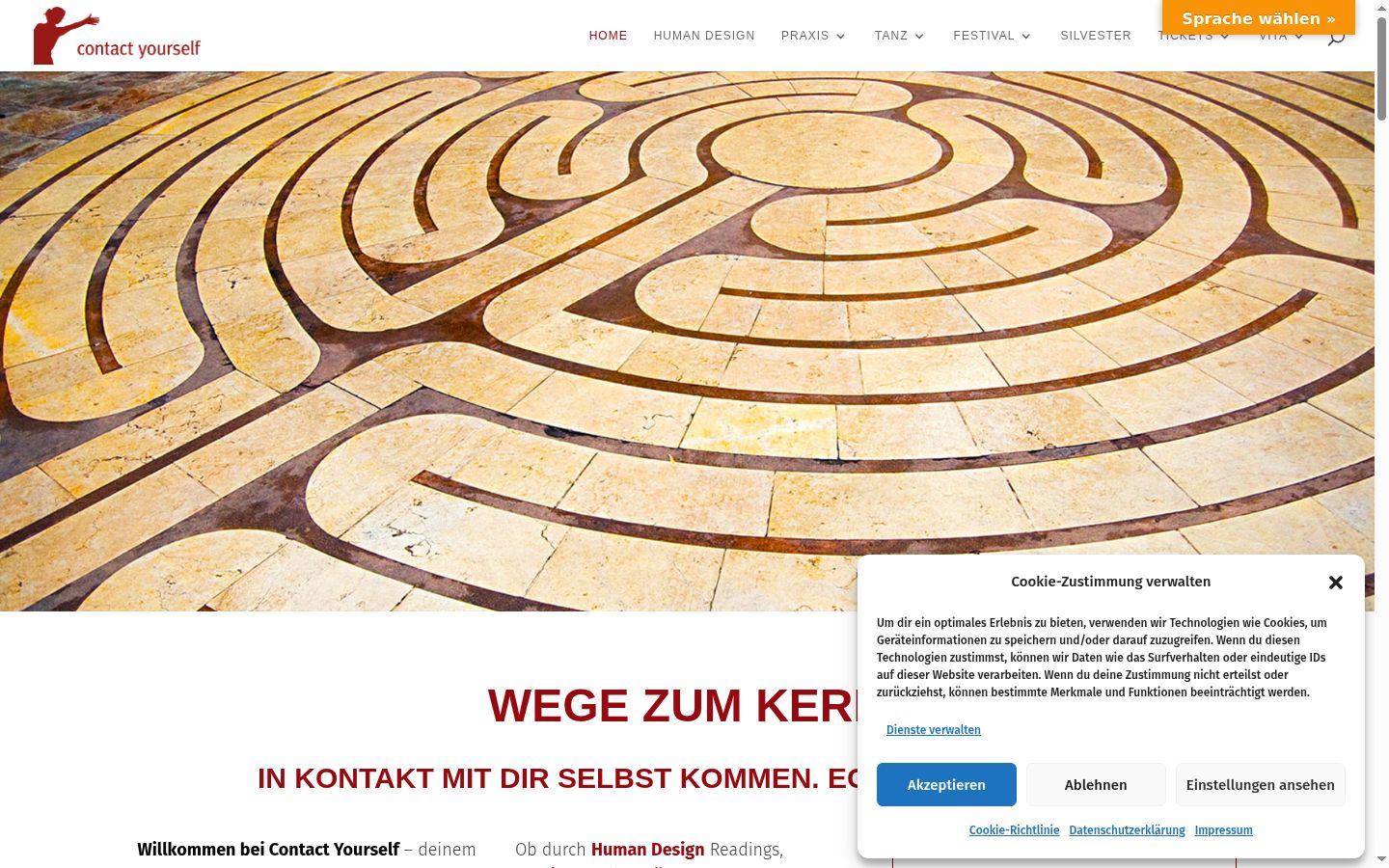 Screenshot tal-banner tal-kunsens muri qabel kwalunkwe interazzjoni