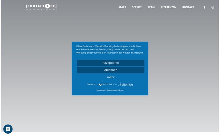 Screenshot of contact1.de