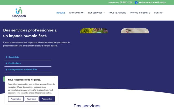 Screenshot of contact85.fr