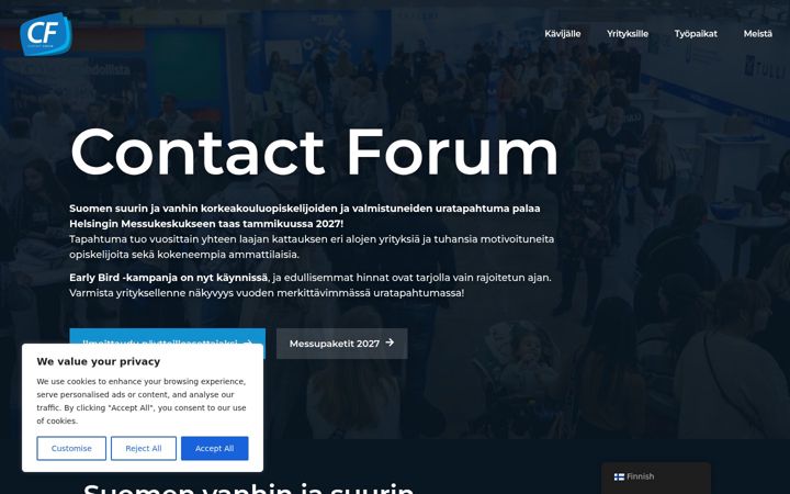 Screenshot of contactforum.fi