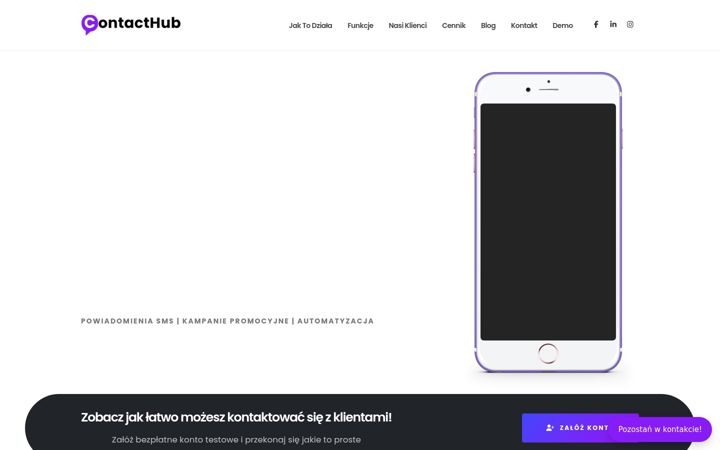 Screenshot of contacthub.pl