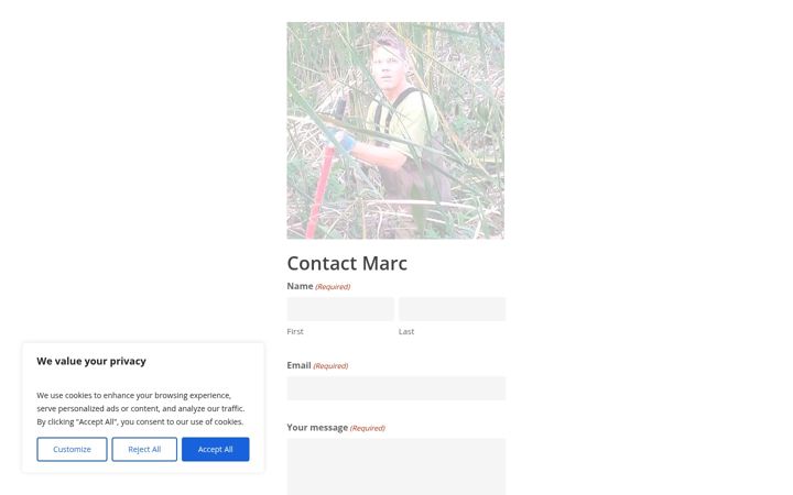 Screenshot of contactmarc.com