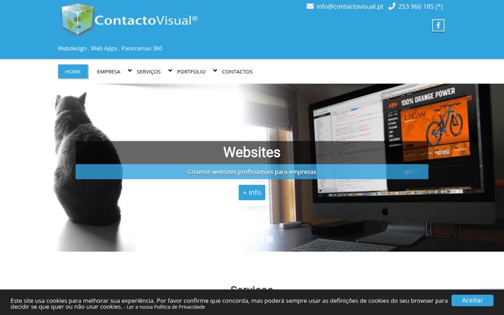 Screenshot of contactovisual.pt