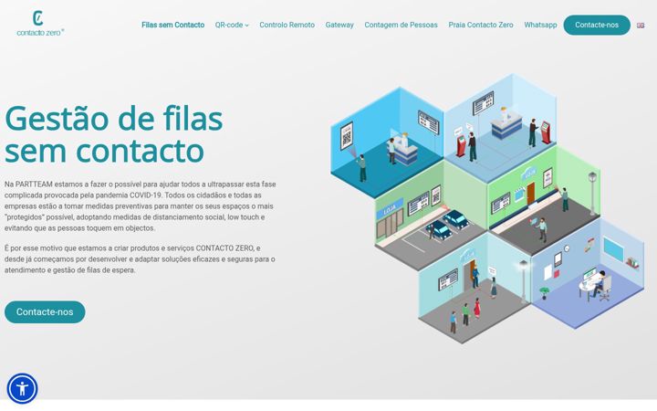 Screenshot of contactozero.pt
