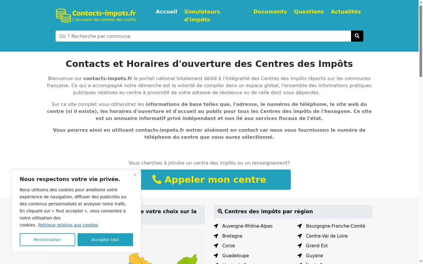Screenshot tal-banner tal-kunsens muri qabel kwalunkwe interazzjoni