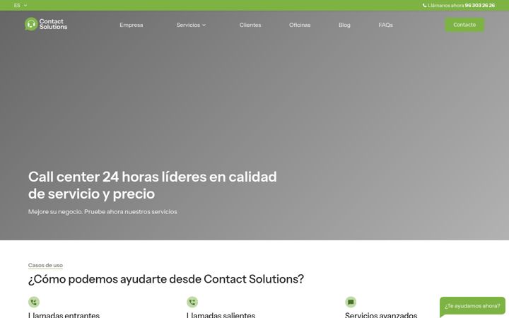Screenshot of contactsolutions.es