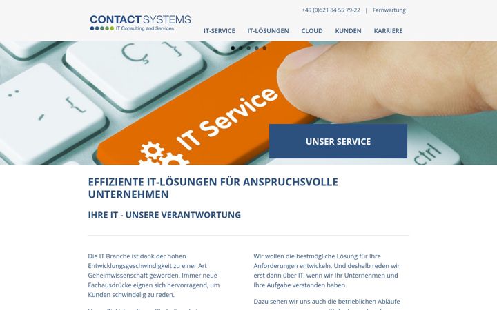 Screenshot of contactsystems.de
