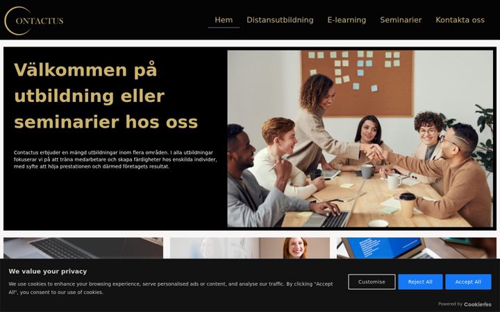 Screenshot of contactus.se