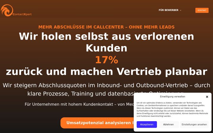 Screenshot of contactxpert.de