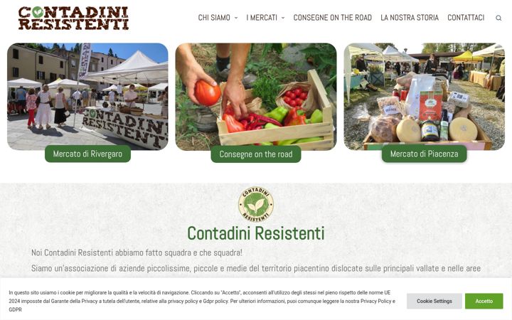 Screenshot of contadiniresistenti.it