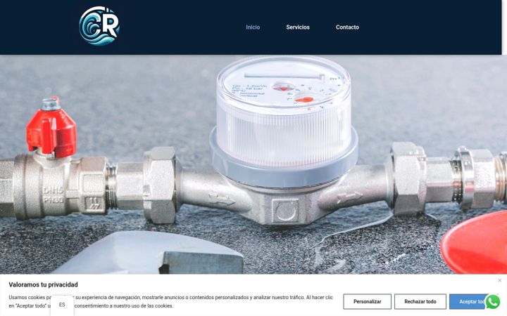 Screenshot of contadoresdeaguacarlos.com