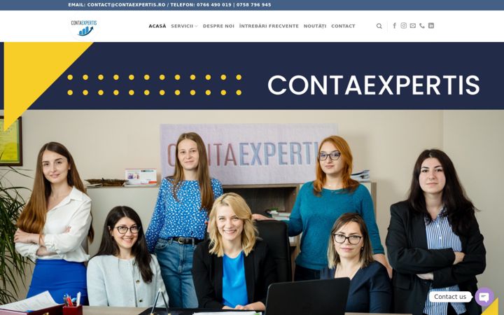 Screenshot of contaexpertis.ro