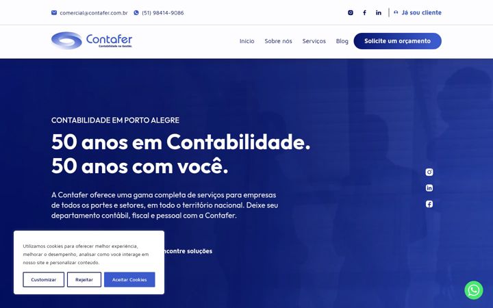 Screenshot van contafer.com.br