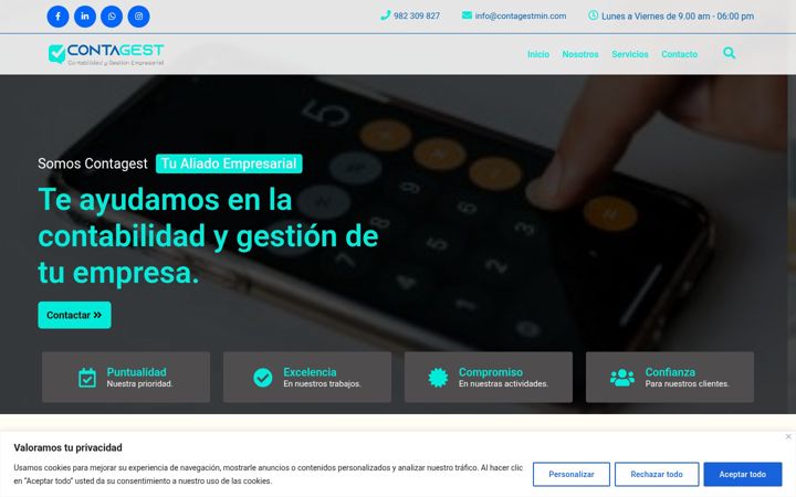 Screenshot of contagestmin.com