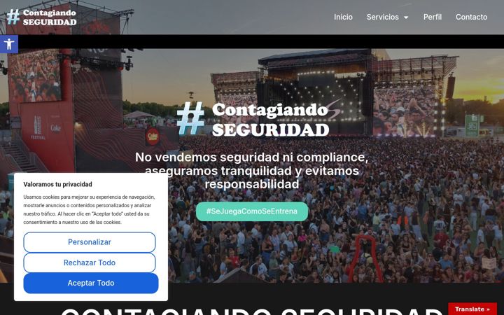 Screenshot of contagiandoseguridad.com