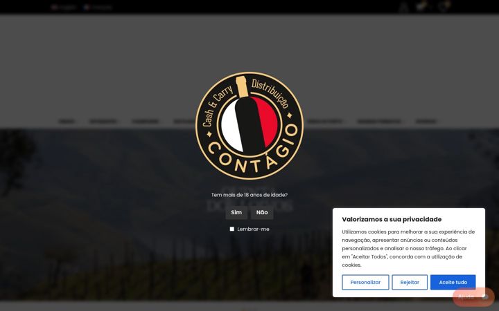 Screenshot of contagiovinhos.pt