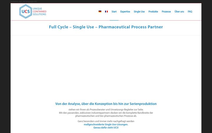 Screenshot of contained-solutions.com