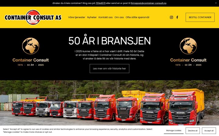 Screenshot of container-consult.no