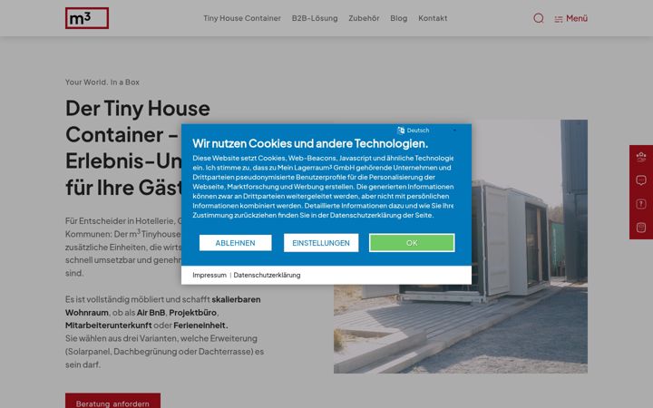 Screenshot of container-tinyhouse.com