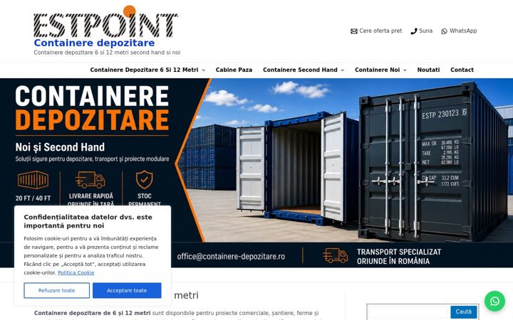 Screenshot of containere-depozitare.ro